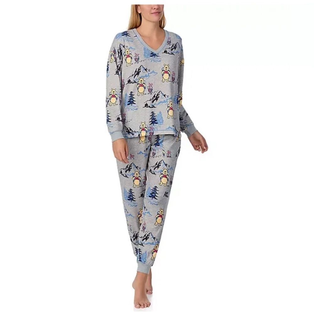 Disney's Winnie The Pooh Character Women's Pajama Set Hiking Pooh NWT Women's L